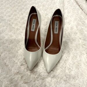 Never Worn Steve Madden White Heels